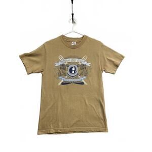 Vintage Y2K Forest Cliff Camp Staff T-Shirt Brown Alstyle Tag Great Shape Sz S